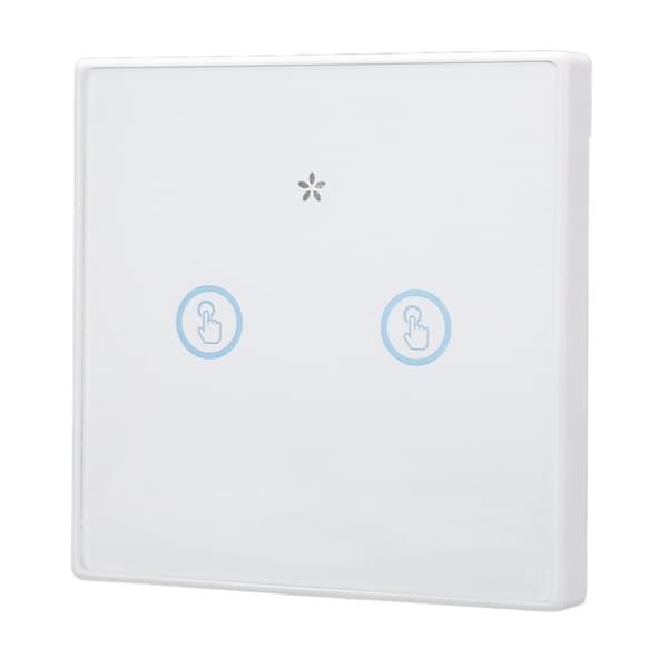 Smart Trådlös Touchpanel Strömbrytare 433MHz Kabelfri Fjärrkontroll Vattentät för Hem 2-vägs