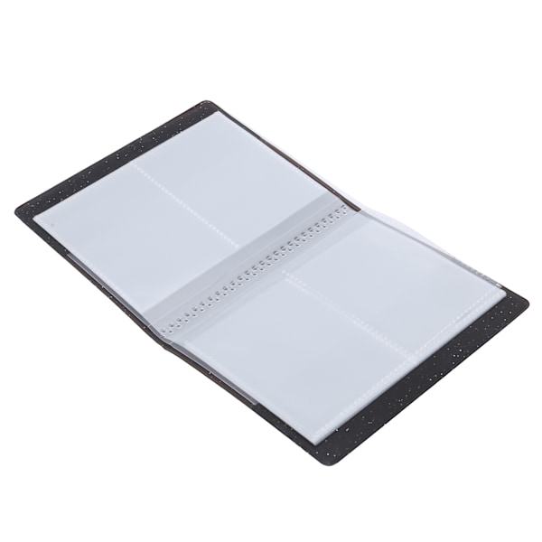 3in 64 Lommer Holdbart Transparent Fotoalbum til Fujifilm Mini 11/8/9/7s/25/70/90 Sort