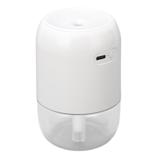 200ml Aromaterapi Diffuser Aroma Diffuser Aromaterapimaskin Mist Luftfuktare med 7 Färgglada Stämningsljus för Hushåll Sovrum Bil Skrivbord Vit
