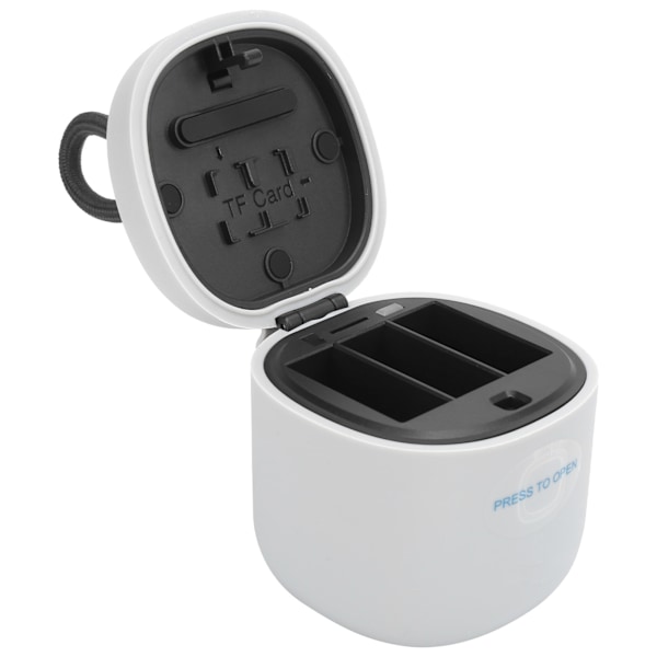 TELESIN Action Kamera Batteri Opladningsboks Kortlæser Opbevaringsetui til Hero 9