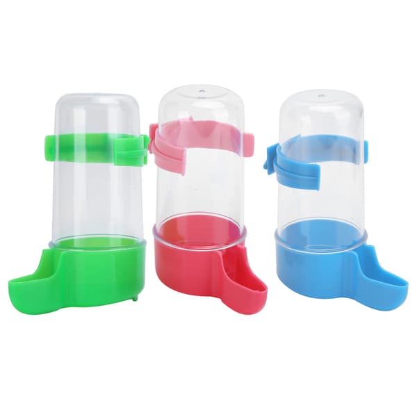 3 sæt Automatiske Fugle Foder Vand Drikke Papegøje Fodring Drikkebeholder Dispenser