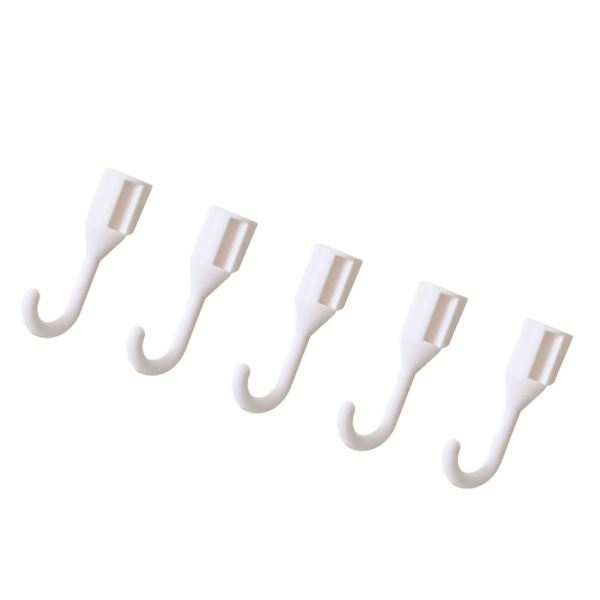 5 stk. hulplade display rack mount display pegboard krog kombination til væg organizer hvid