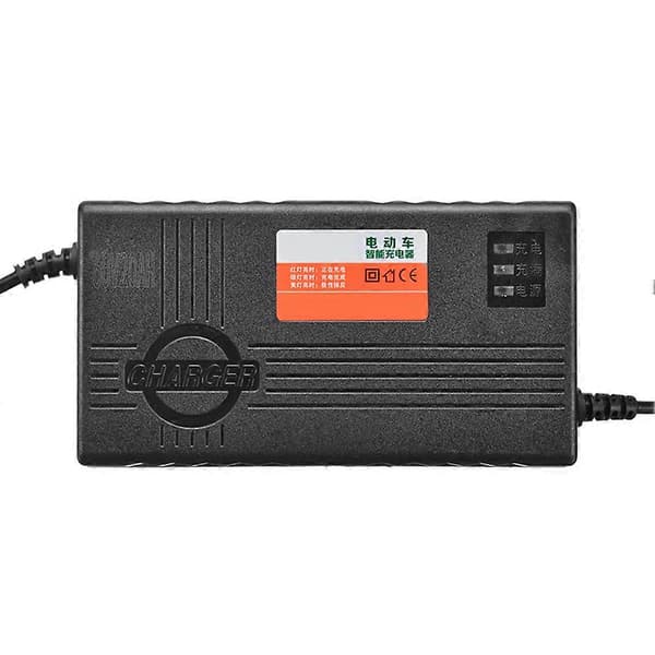 【03】ThV 20AH Motorcykel batterioplader 6 LED-display til scooterhjul blybatteri elcykel Black