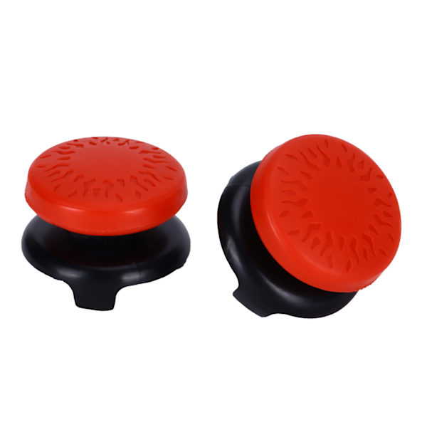 2 stk. Thumbstick blødt silikonecover greb stick joystick controller gamepad nøglehætte til PS5 rød