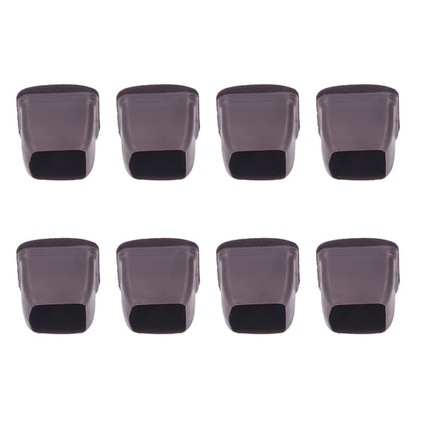 8 st Stolsbensskydd TPE Golvskydd Möbelbenskydd Set Kit för Bord Pall Brun L