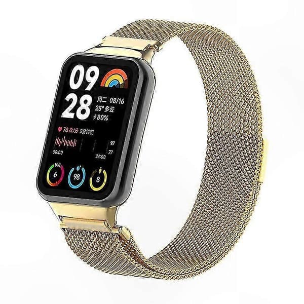 Magnetisk Milanese Loop-rem i rustfrit stål med stik til smart aktivitetsmåler Multicolor Style D