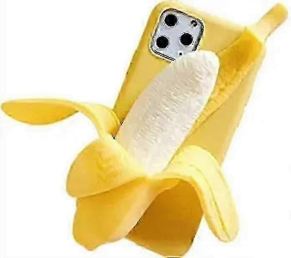 【03】3D Keltainen Banaani Silikonikotelo iPhone 13promax