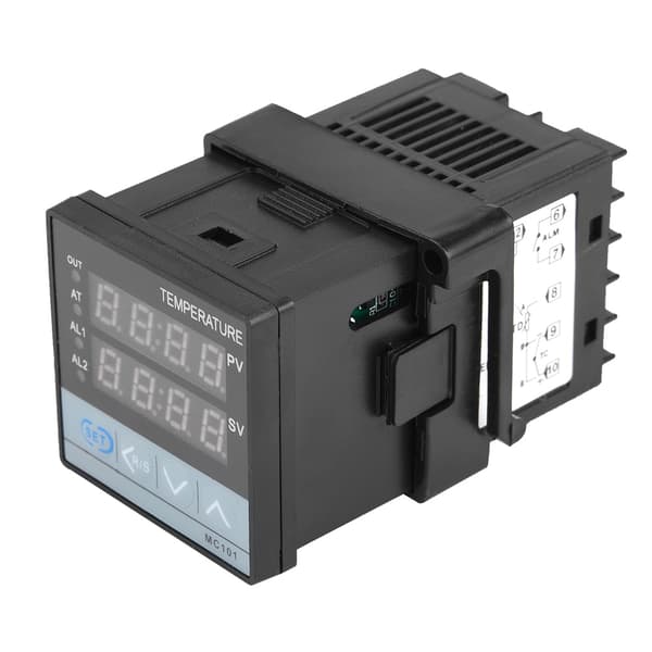 Digital Temperaturregulator - SSR Output - 48mm*48mm - Sort - 1 Styk
