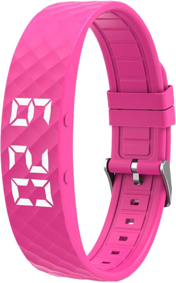 【03】Fitsleep 2025 Vibrating Alarm Band for Deep Sleep - Silent Alarm Clock Bracelet red
