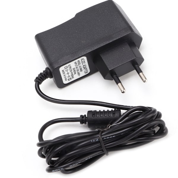 Strømadapter 9V Sort Multi Effects Plast Bredt Anvendelig Linjelængde 190cm 9V AC100‑240V EU-stik