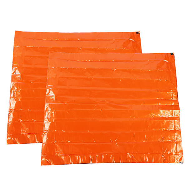 2st/Set PE Aluminiumfilm Nödsovsäck Vattentät Termisk Sovsäck för Camping