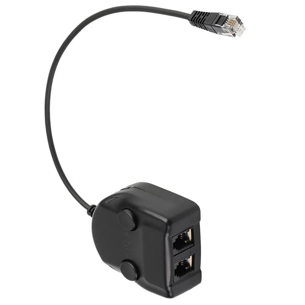 Crystal Headset Telefon Træningsboks Splitter Adapter Lydstyrkekontrol Intelligent Lyd Lukket