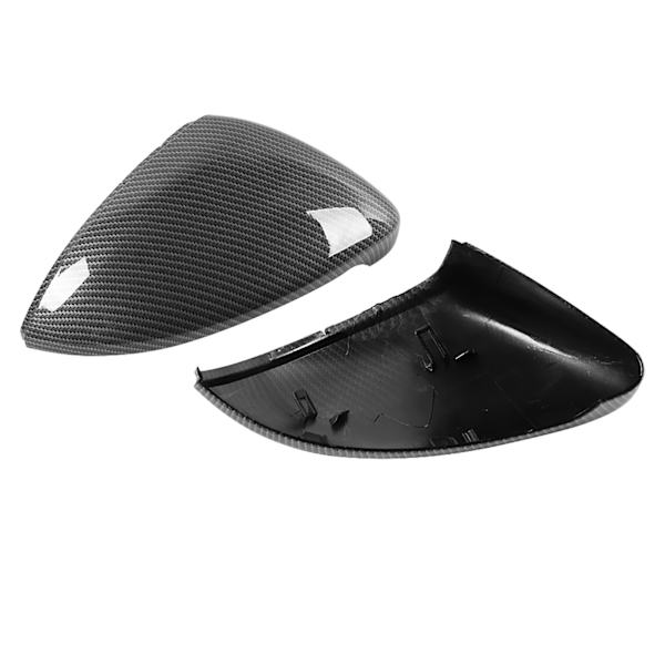 2st Kolfiberstil Backspegel Wing Mirror Cover Cap