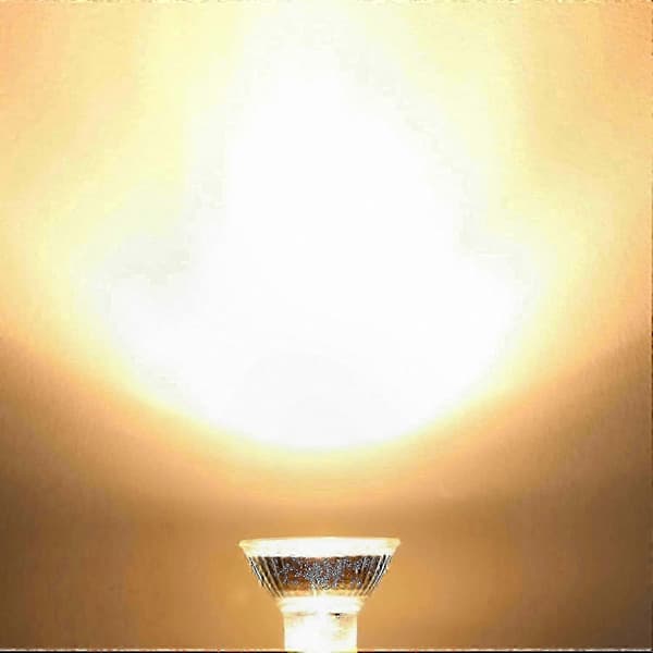 Varmhvide dæmpbare GU10 halogen-spotlights, 6-pak 50W 230V loftarmaturer