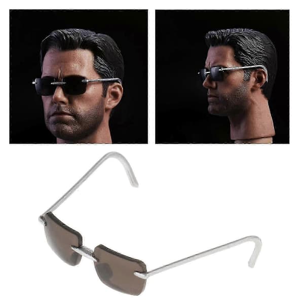 Briller i 1/6 skala af legering - Stilfuldt brille til 12-tommer actionfigurer G
