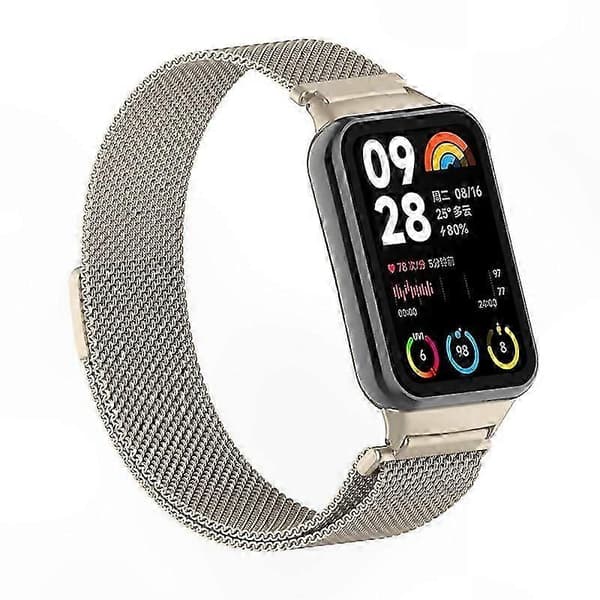 Magnetisk Milanese Loop-rem i rustfrit stål med stik til smart aktivitetsmåler Multicolor Style I