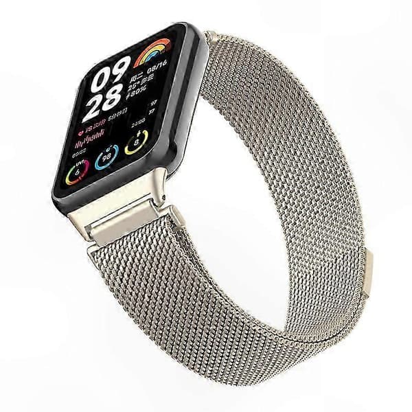 Magnetisk Milanese Loop-rem i rustfrit stål med stik til smart aktivitetsmåler Multicolor Style I