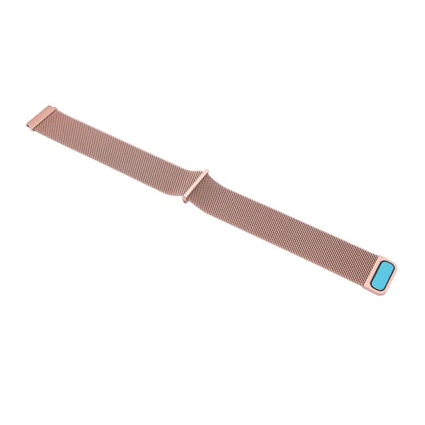 22 mm Universal Urrem Rustfrit Stål Magnetisk Absorptionssløjfe Metal Mesh Urrem Hurtigudløserrem til GT til Honor Magic Rosaguld