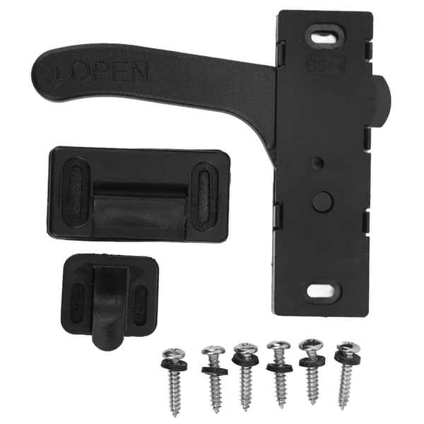 Skärmdörrlås Zinklegering Skärmlås Högerhandsgrepp Kit för Husbil Husvagn