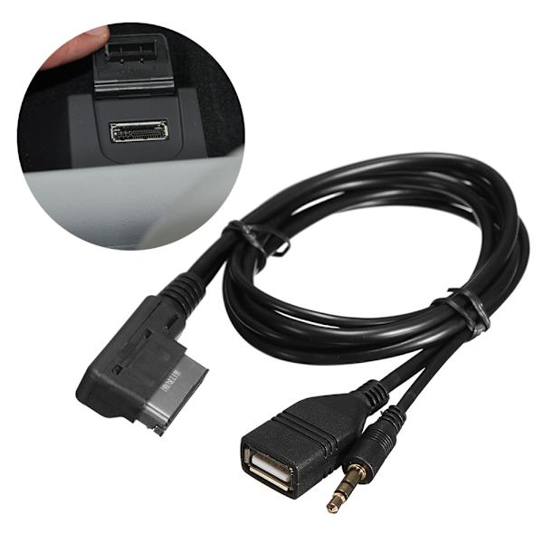 Musik MDI AMI MMI Interface USB+Oplader AUX Kabel Til A6L A8L Q7 A3 A4L A5 A1