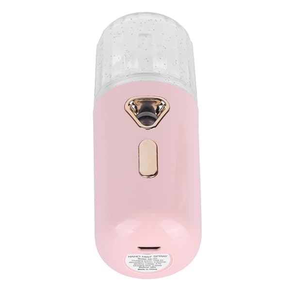 30ml Mini Ansiktsfuktare Bärbar Nano Atomisering USB Laddning Ansiktsmist Sprayer Rosa