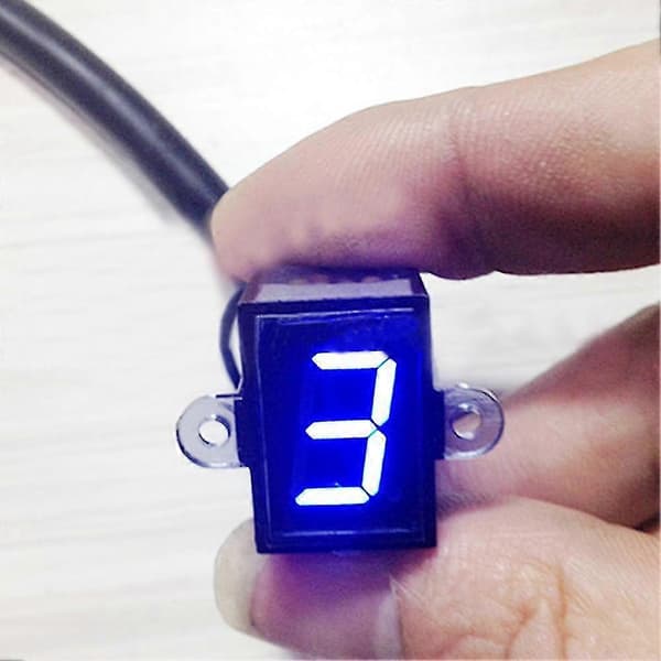【03】Spaksensor UV-Display Universal Motorcykel Växelindikator Hastighetsmätare Digital