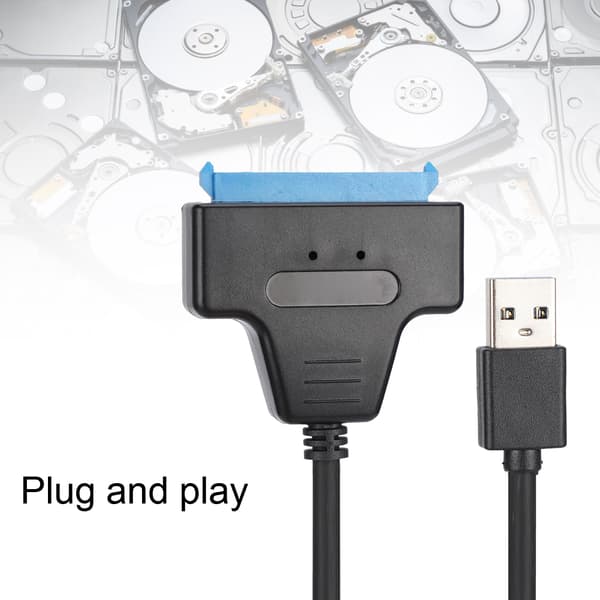 USB3.0 till SATA SSD-kabel Dataöverföringsanslutningskabel för Solid State Hårddisk CD