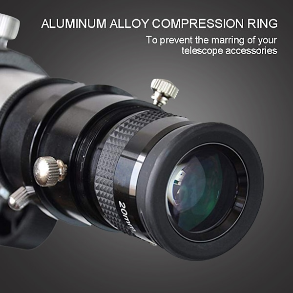 M42X0.75 till 1,25 tum Adapter Aluminiumlegering Kompressionsring för Teleskopspår