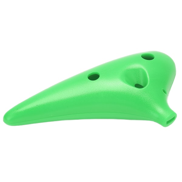 Ocarina ABS C-ton 12 Hål Musikinstrument för Vuxna Barn Professionella Studenter Grön