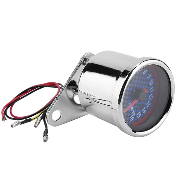 DC 12V Universal Motorcykel LED Display Tacho Elektronisk Tacho Måler 16000rpm