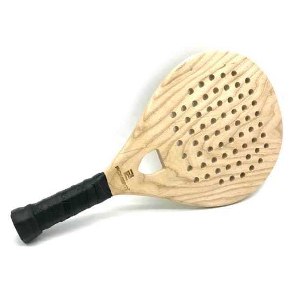 2X POWERTI Träracket Strandtennisracket Tennisracketar för män kvinnor Utomhuskul Träningstillbehör Puun väri