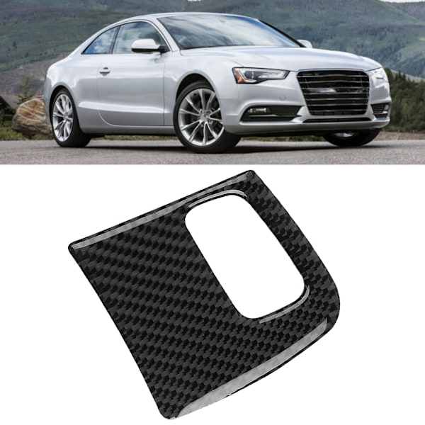 Kolfiber Bil Interiör Nyckelhålsram Skydd Trim Passar AUDI A4/B8/A5/8T/S5 08-15