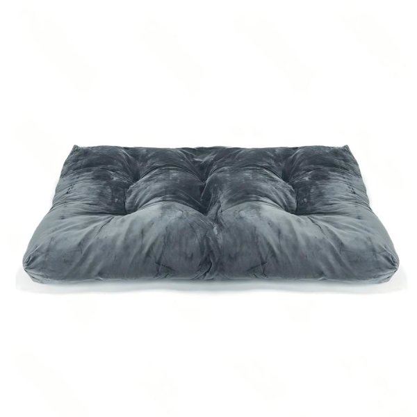 Tykt, polstret, vaskbart fløjlsdyremadras til hunde og katte.