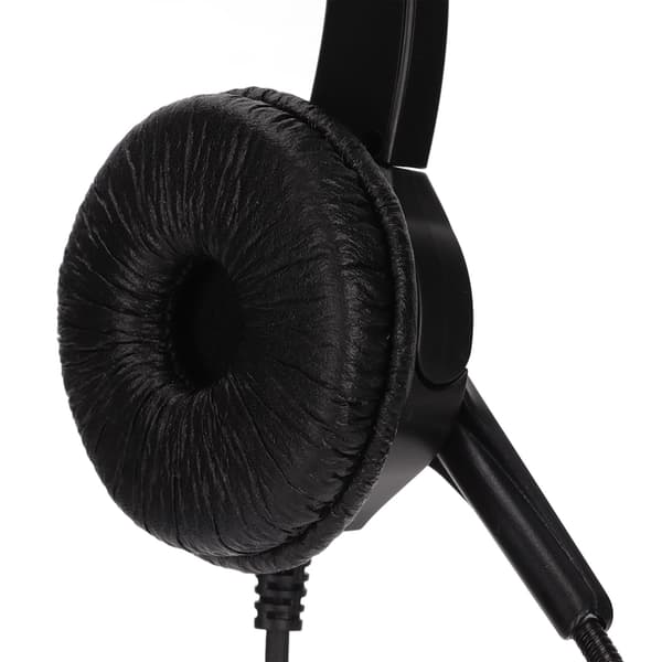Online Kursus og Call Center Headset - Mono, Støjreducerende, Dobbelt 3,5 mm Stik, On-Ear Computer Headset