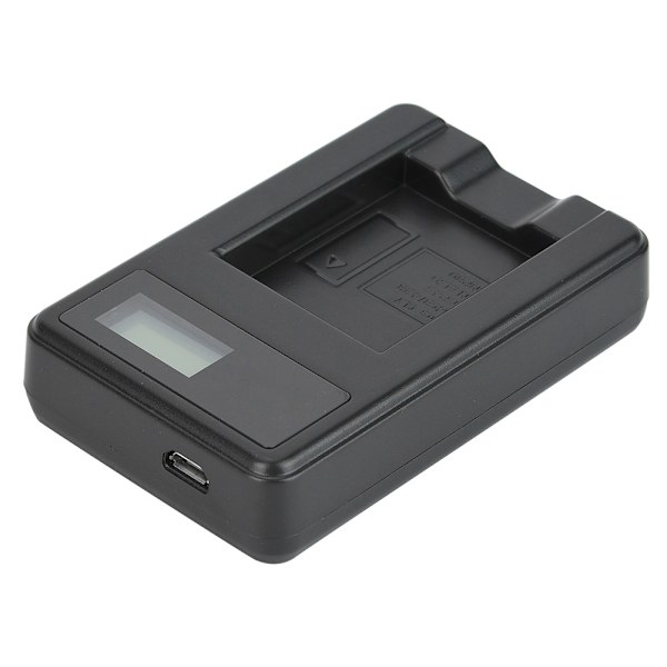 NP-45/ Li-40B Kamera Batteri Enkelt Oplader USB Opladning med LCD Skærm Sort