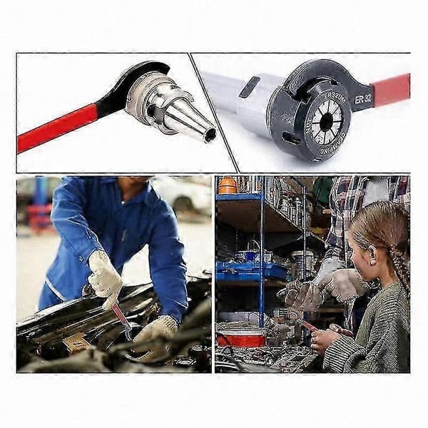 Til coilover-nøglesæt, 2 dele coilover-nøgle, C-formet nøgle, til affjedringssystem og støddæmperjustering