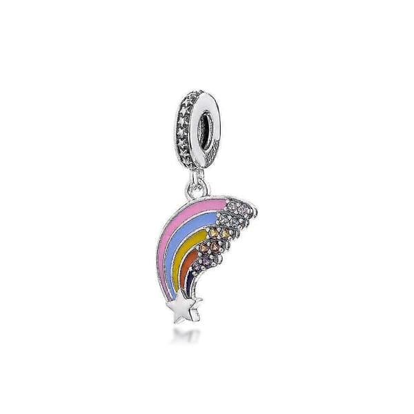 armbånd farverige regnbue dingle ch 925 sterlingsølv smykker |ch
