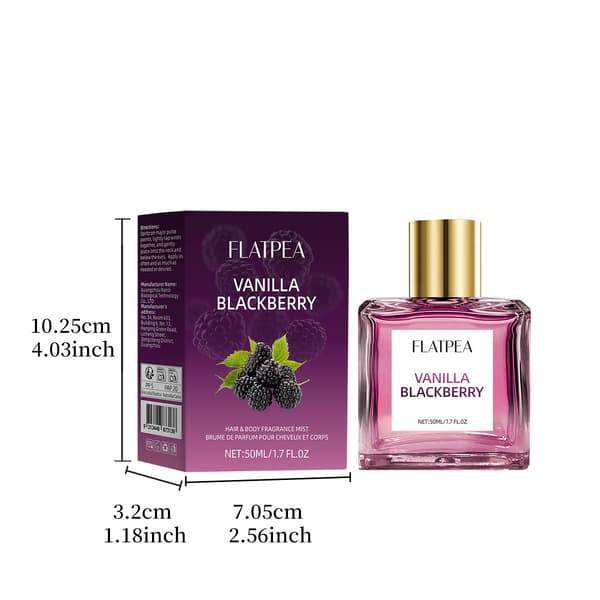 Dameparfume, Vanilje Brombær Hår- og Kropsduftspray, Dameparfume