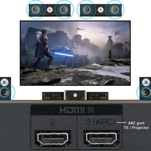 HDMI ARC Audio Extractor HDMI ARC-omvandlare DAC-omvandlare CEC