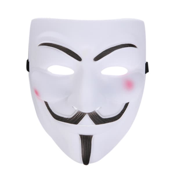 Vendetta Maske Horror Maske til Halloween Fancy Voksen Kostume Tilbehør