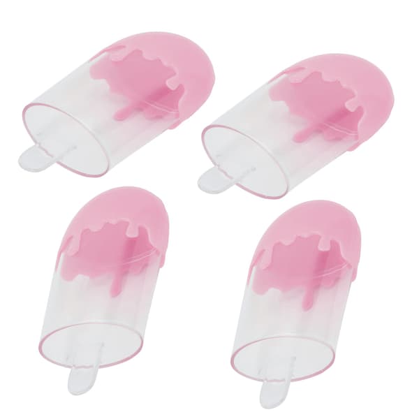 12 st Glassform Godisask Plast Godisfodral Behållare Bröllopsfest Tillbehör Rosa