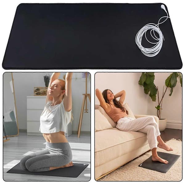 【03】Grounding Mat Anti-fatigue Mat for Sleep & Work, ESD Safe Conductive Grounding Pad for Home Office