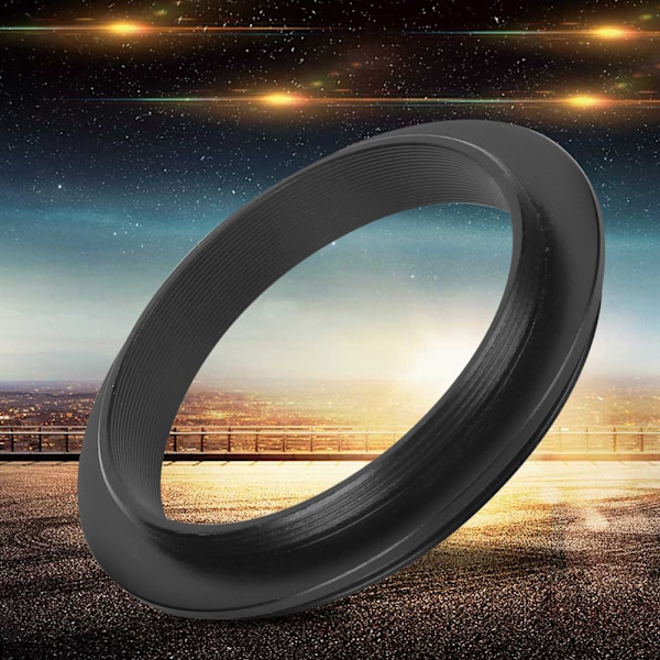 1 stk. M48mm&#8209;M54mm Adapterring Aluminiumlegering Sort Astronomisk Teleskoptilbehør