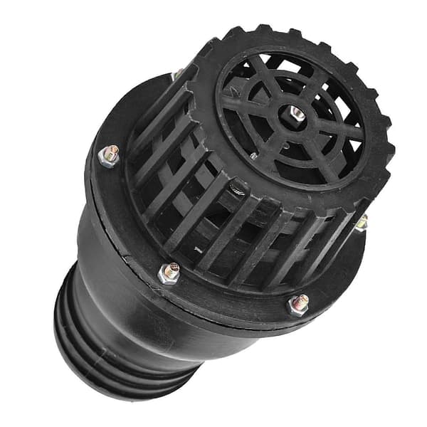 【03】Backventil Vattenpump Fotventil PVC Lågtrycks Platt Backventil för Vätskemaskin Pump Svart (3")
