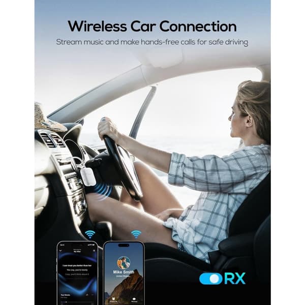 Bluetooth-lähetin ja -vastaanotin lennolle ja televisioon