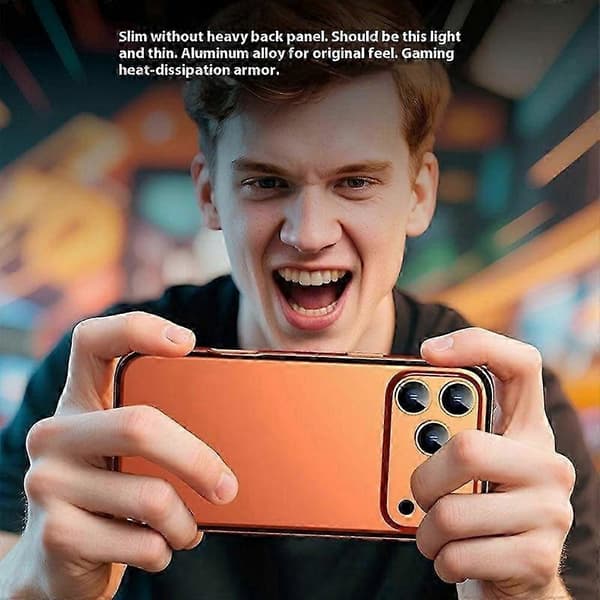 Kompatibel med iPhone 17 Pro Cover Hul Varmeafledning Silikone Metal Bumper Telefoncover Silver