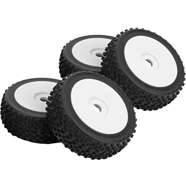 4 stk. RC Bil Dæk Hjul RC Tilbehørsdele Passer til 1/8 Traxxas HSP Tamiya (A8012)