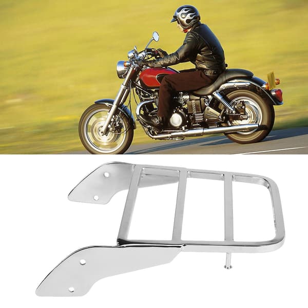 Motorcykel Bagagebærer til Sissy Bar til Honda Shadow VT750 C2 1997-2003 Krom Sølv
