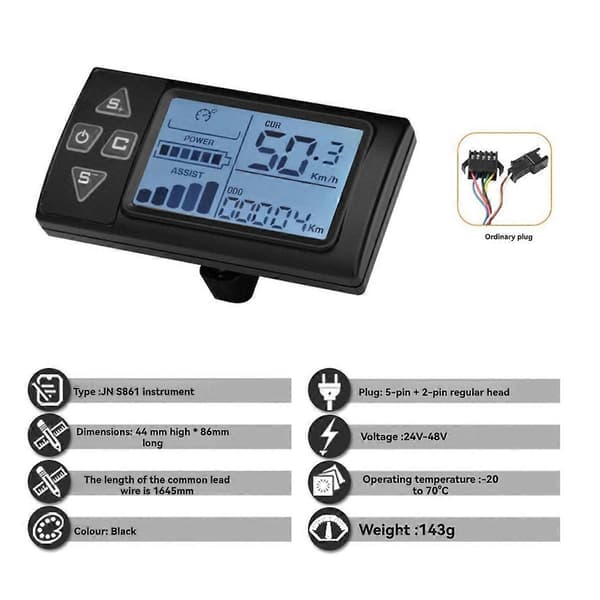 【03】24V 36V 48V 15A 250W 350W Harjaton moottorin ohjain Black