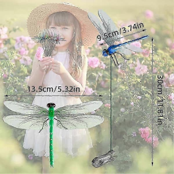 12 kpl 3D-sudenkorentoklipsi ulkopuutarhan koristeluun 12Pcs